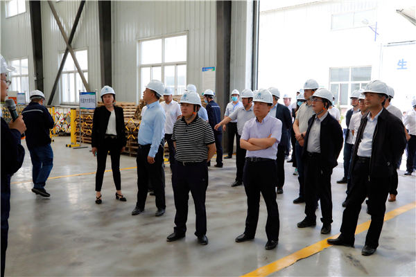 陕西跳高高试玩集团复工复产促增添项目观摩聚会与会职员走进大秦国源三秦跳高高试玩秦邦园区在榆项目