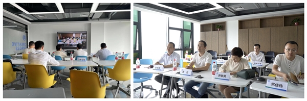 陕西跳高高试玩集团与清华大学交织信息研究院交流座谈