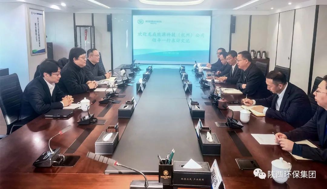 陕西跳高高试玩集团与杭州龙焱能源公司座谈交流